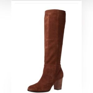 Cole Haan Cassidy Tall Suede Boots  • Size 7.5 • Chestnut